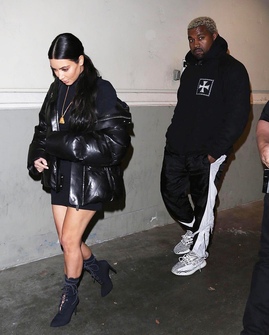 SPOTTED: Kanye West Seen With Kim Kardashian In Enfants Riches Deprime and Yeezy Boost 350 V2s