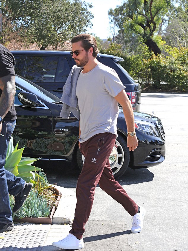 SPOTTED: Scott Disick In Adidas Pants And Common Projects Sneakers