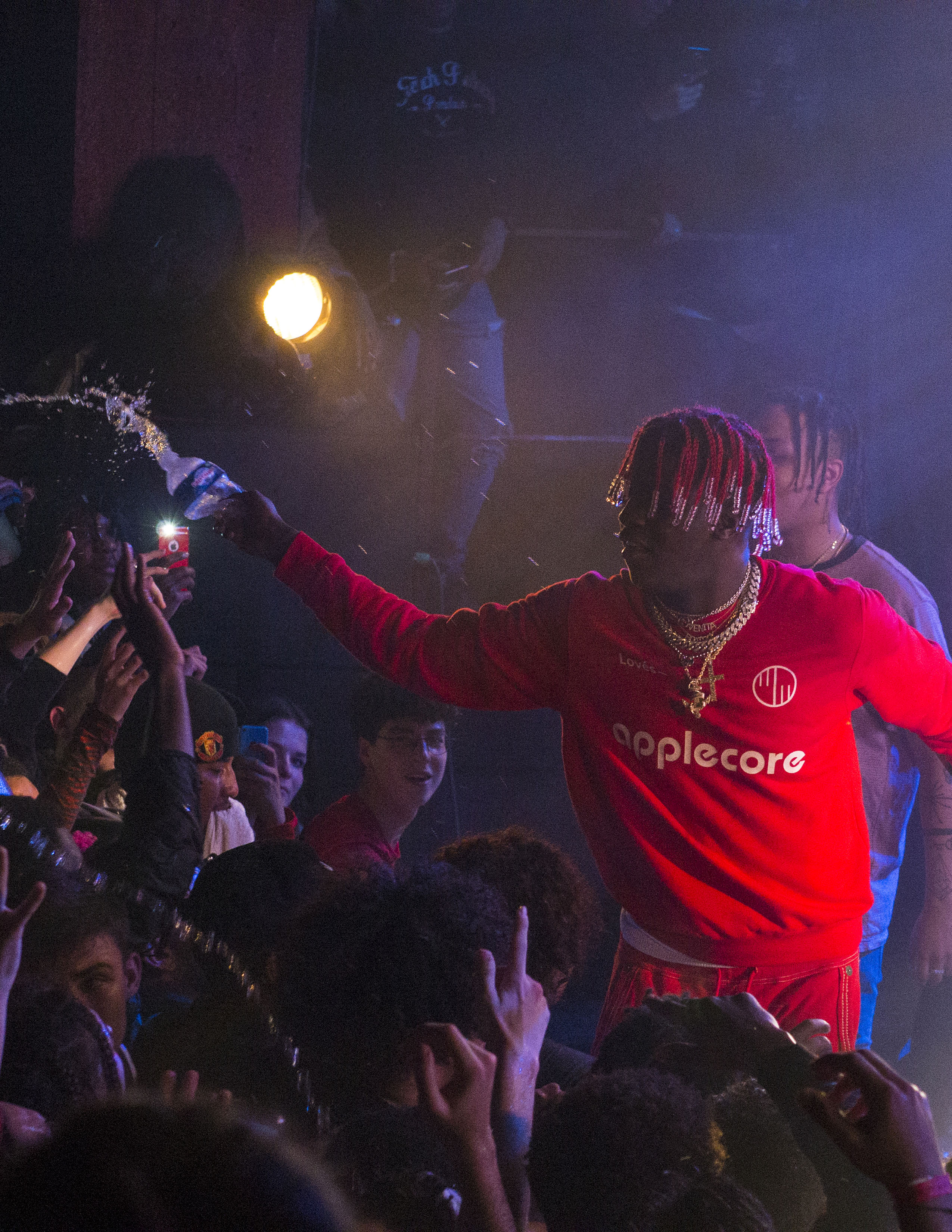 SPOTTED: Lil Yatchy Performs In Paris Wearing Applecore