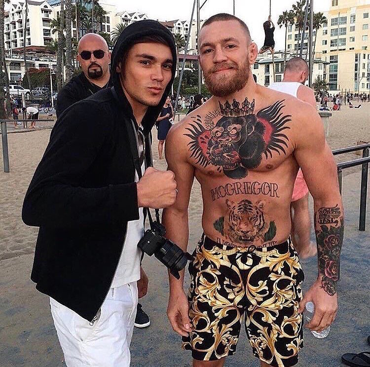 SPOTTED: Conor McGregor in Versace Shorts
