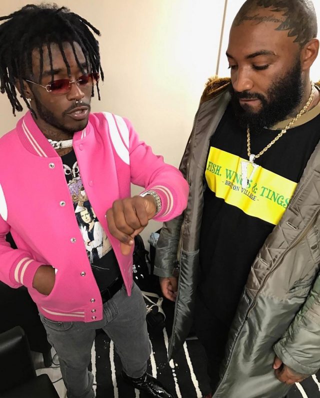 SPOTTED: Lil Uzi Vert in Saint Laurent Teddy Pink Jacket