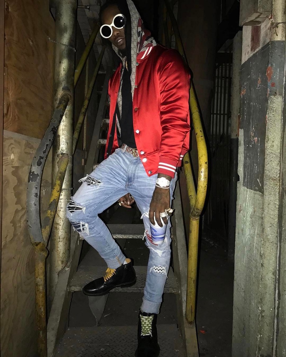SPOTTED: Migos’ Offset in Amiri and Gucci
