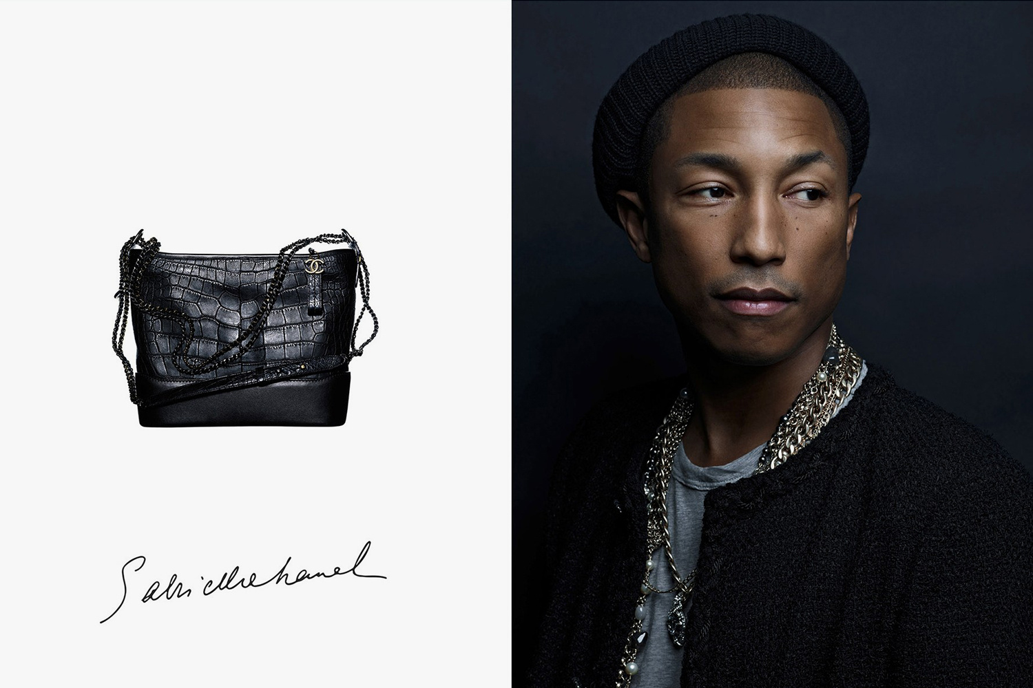 Pharrell Williams For Chanel’s Handbag Ad