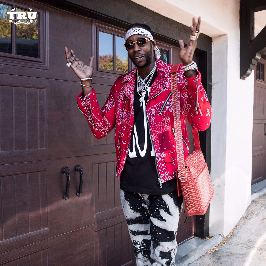 SPOTTED: 2 Chainz in Amiri, Vlone and Fear of God with his Squad at Coachella