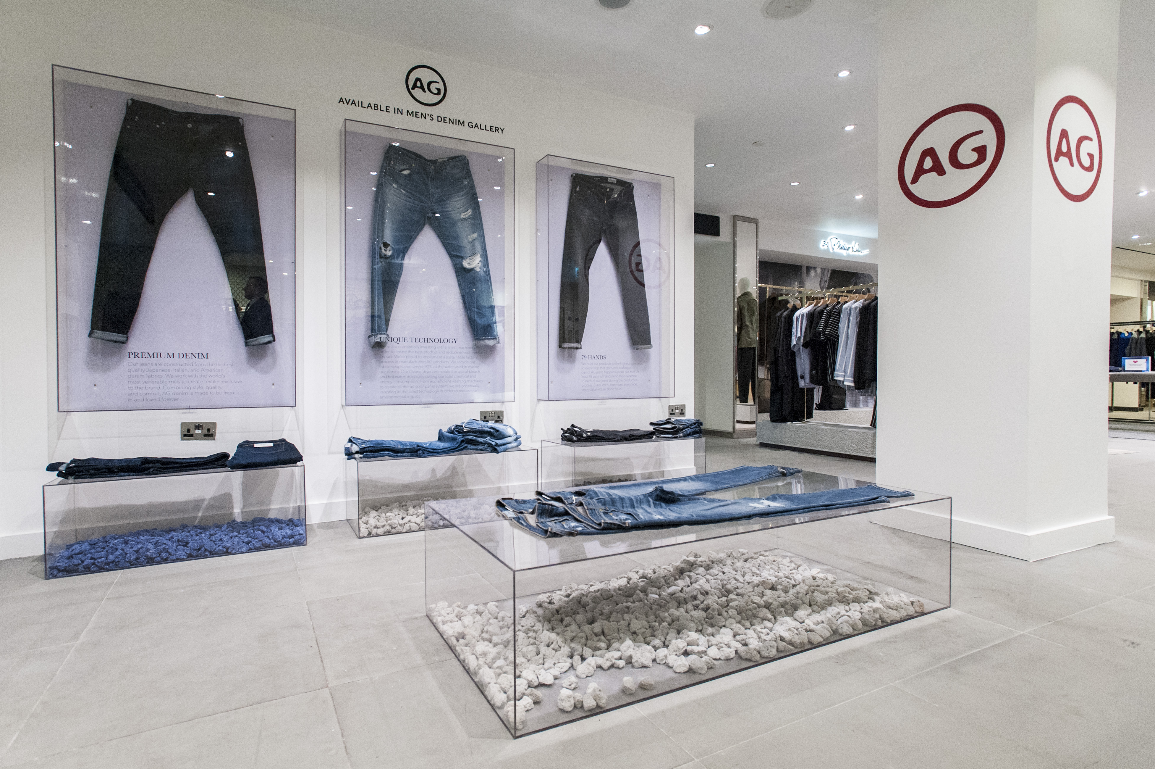 A Look Inside The AG Jeans Pop-Up Installation At Harrods