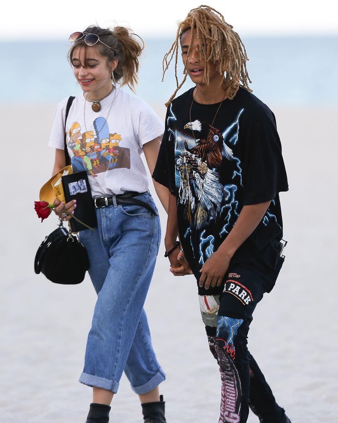 SPOTTED: Jaden Smith In MSFTSrep Jeans and Adidas NMD Sneakers