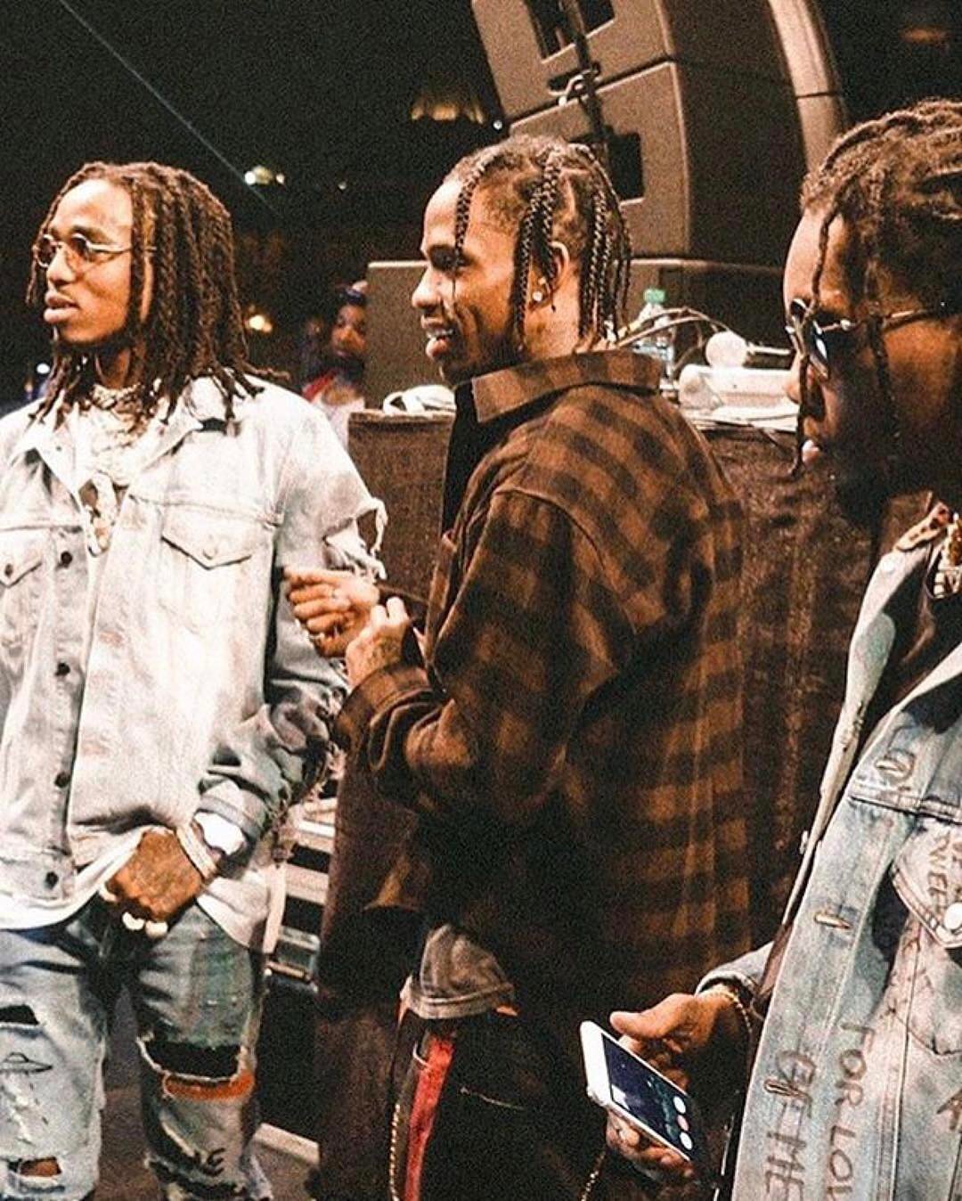 SPOTTED: Travis Scott, Quavo And Offset In Balenciaga And Gucci