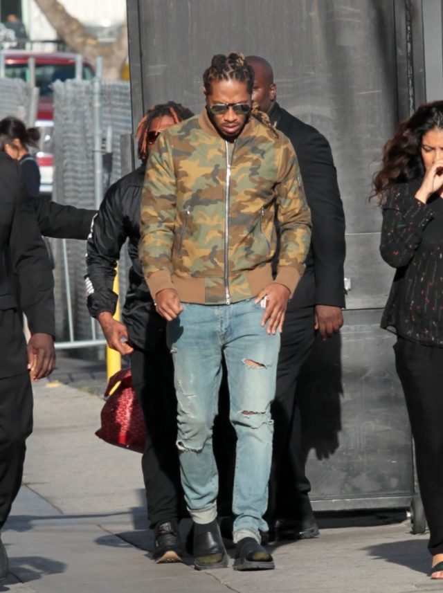 SPOTTED: Future in Amiri Camo Jacket and Saint Laurent Jeans