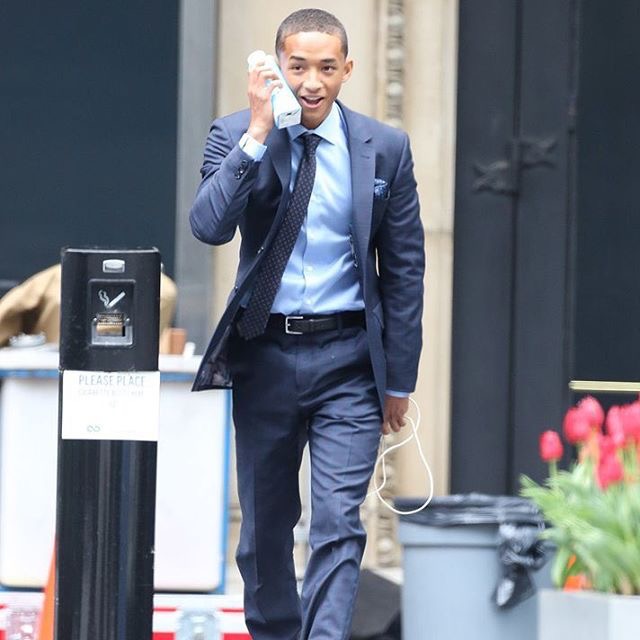 SPOTTED: Jaden Smith in a Suit on the Set of His New Movie