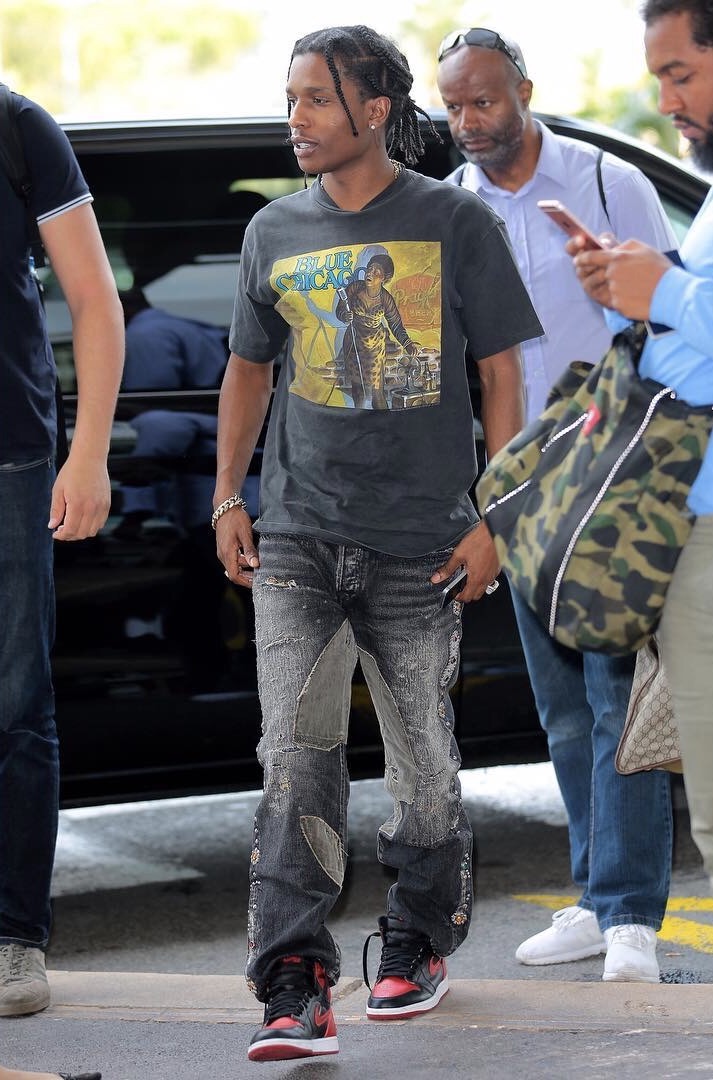 SPOTTED: ASAP Rocky Brings Back Baggy Jeans