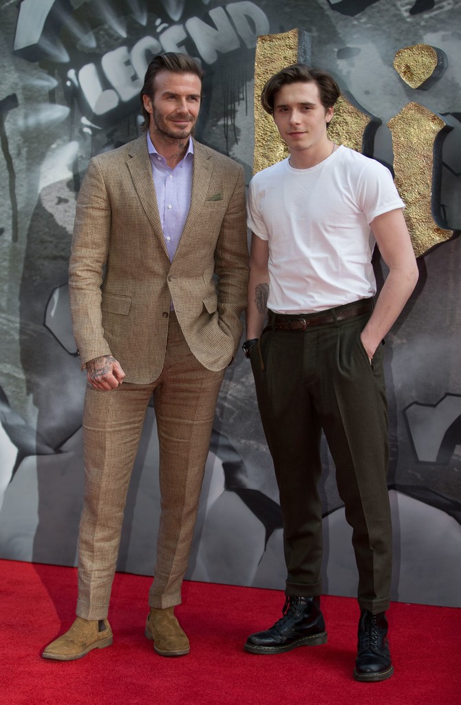 SPOTTED: David And Brooklyn Beckham In Kent And Curwen