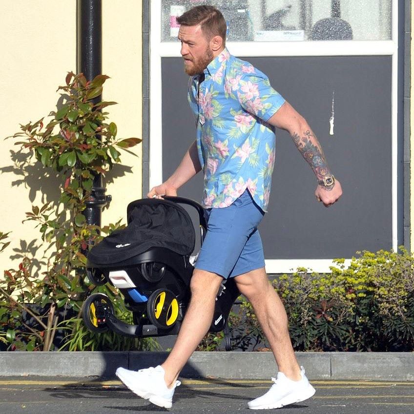 Conor McGregor Leave Hospital in Polo Ralph Lauren Shirt