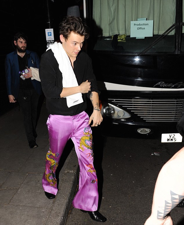SPOTTED: Harry Styles in Gucci Pants and Roker Boots