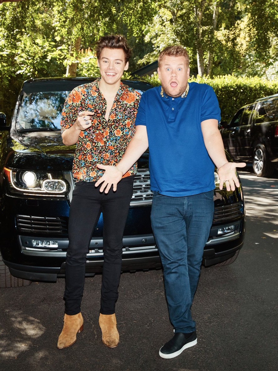SPOTTED: Harry Styles And James Corden In Gucci Shirts