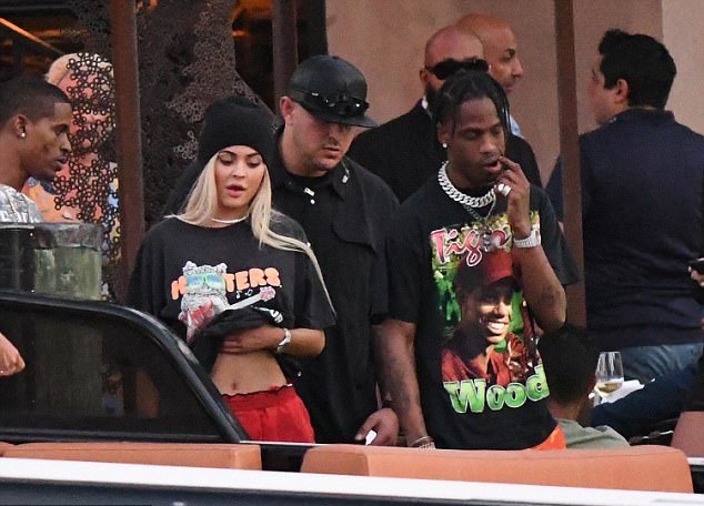 SPOTTED: Travis Scott in Tiger Woods T-Shirt & Rokit Camo Pants