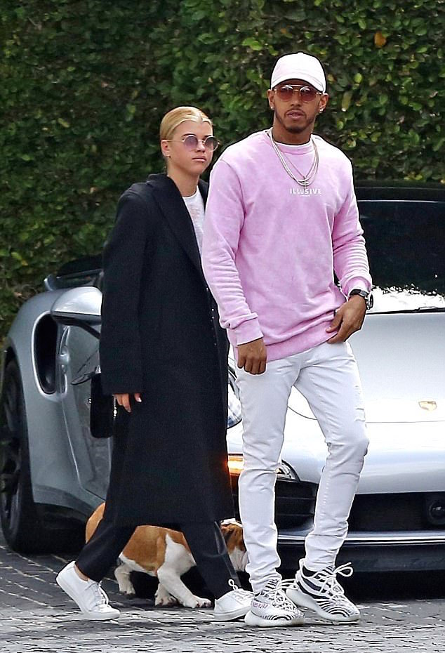 SPOTTED: Lewis Hamilton In Illusive London Sweatshirt And Adidas Yeezy 350 Boost Sneakers