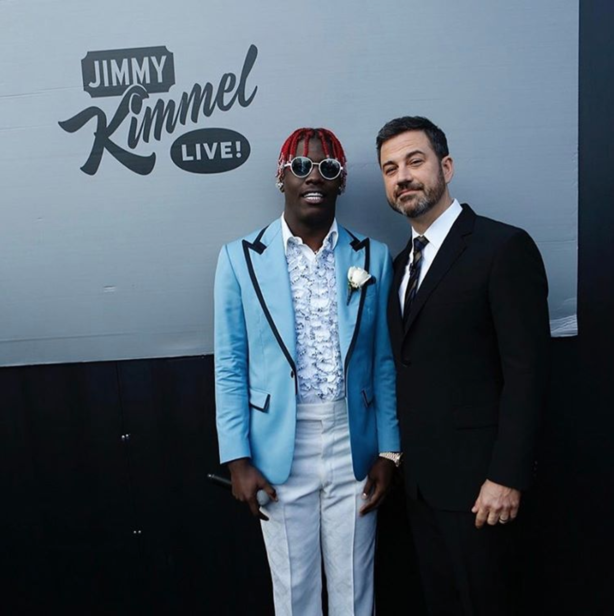 SPOTTED: Lil Yatchy In Gucci At The Jimmy Kimmel Live Show