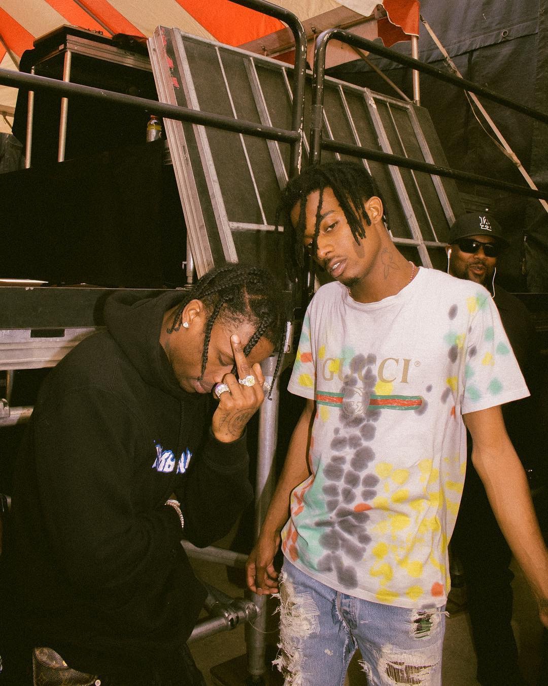 SPOTTED: Playboi Carti Wears Gucci with Travis Scott