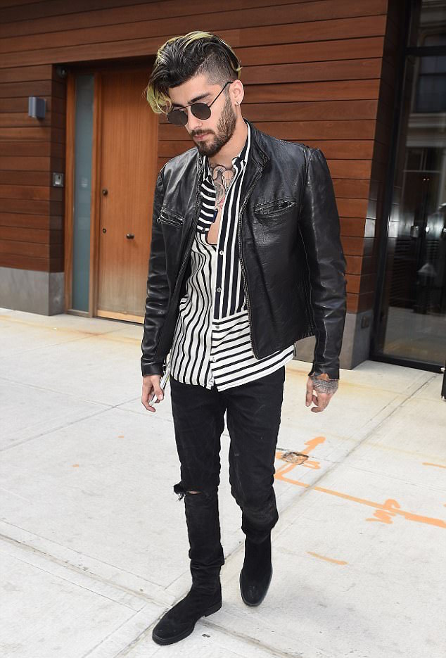 SPOTTED: Zayn Malik In McQ by McQueen and Vintage Leather Jacket