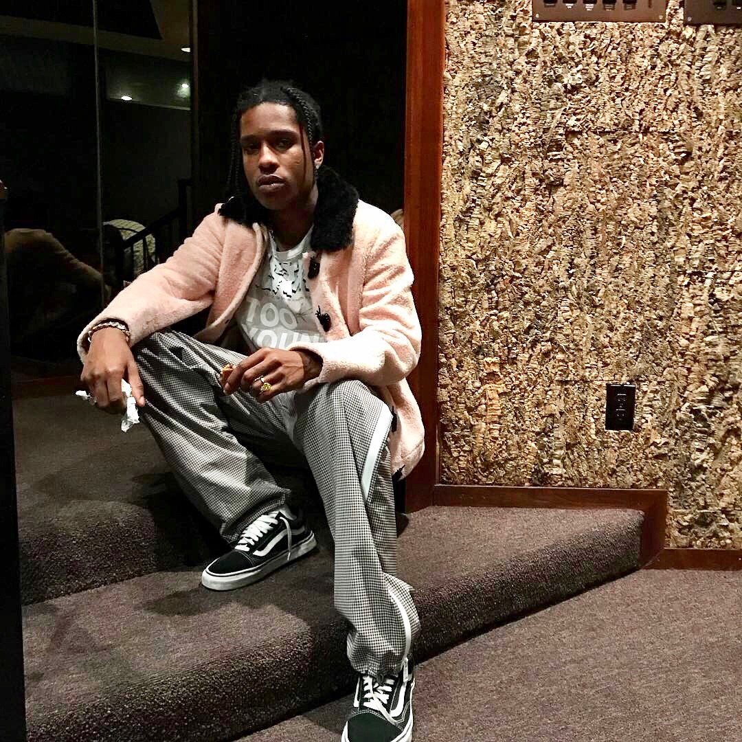 SPOTTED: A$AP Rocky In J.W. Anderson Jacket And Vans Sneakers