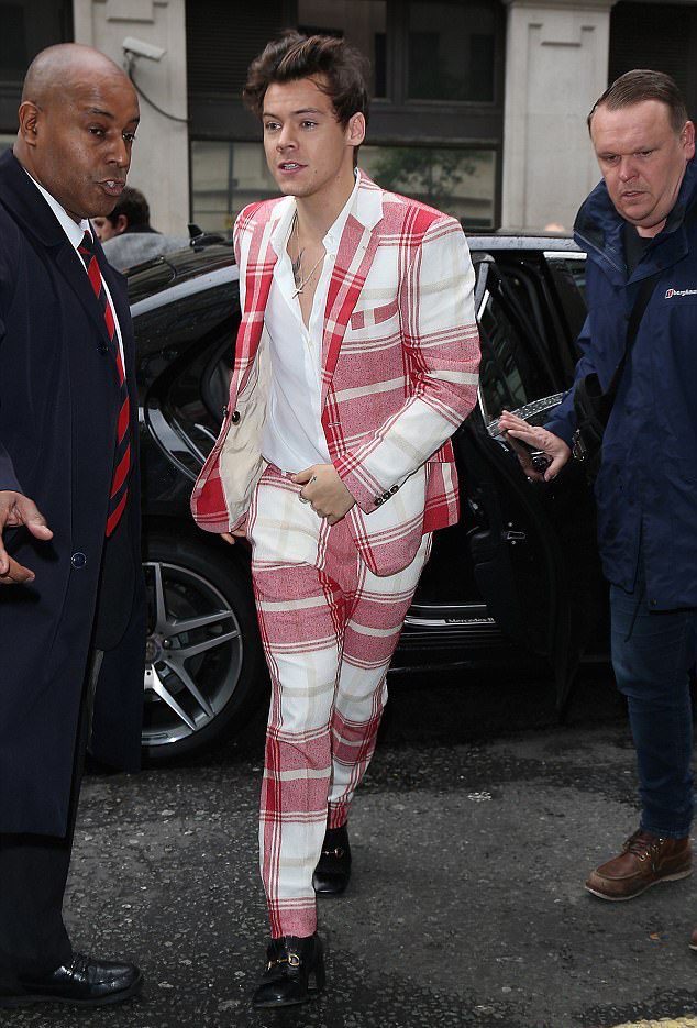 SPOTTED: Harry Styles in Vivienne Westwood Suit and Gucci Loafers