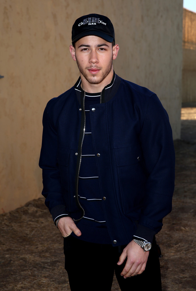 SPOTTED: Nick Jonas in Dior Homme at the Dior Cruise 2018 Runway Show