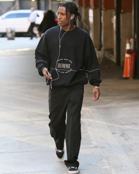 SPOTTED: A$AP Rocky Wears Balenciaga