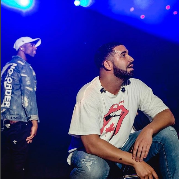 SPOTTED: Drake Performs Wearing The Rolling Stones T-shirt & Supreme Boxers