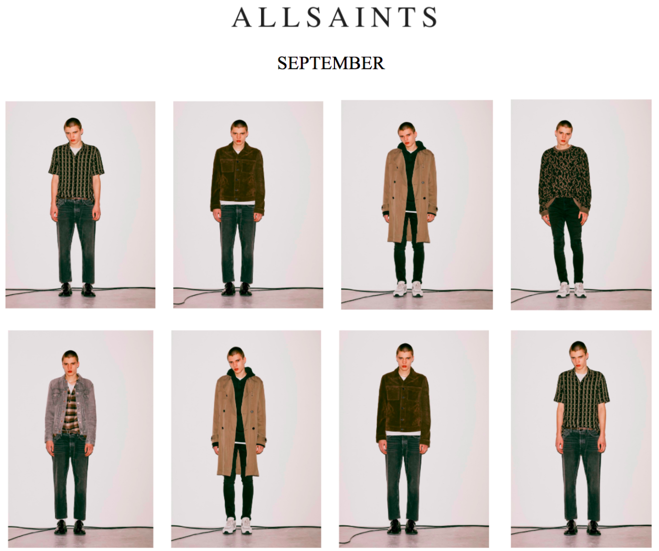 All Saints Release September/October Lookbook