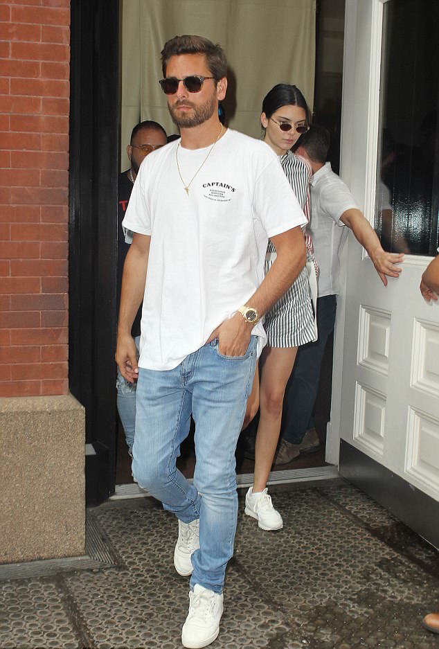 SPOTTED: Scott Disick In Captain Fin T-Shirt And Adidas Powerphase Sneakers