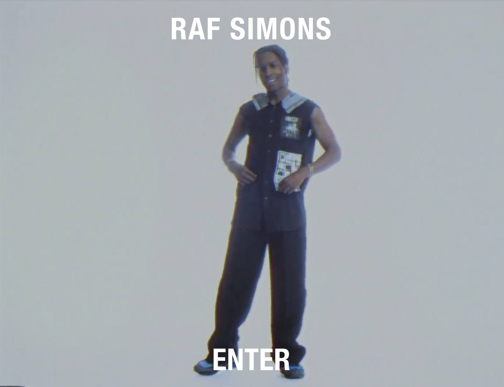 Raf Simons Runs A$AP Rocky’s “RAF” On His Website