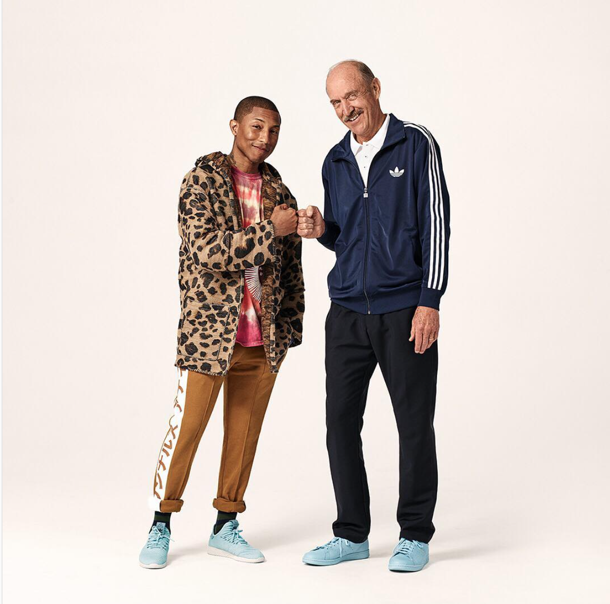 SPOTTED: Pharrell and Stan Smith in Tennis HU Sneakers