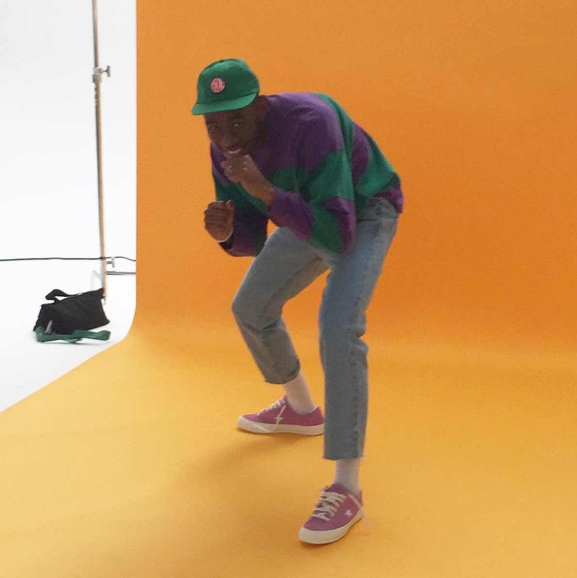 SPOTTED: Tyler, The Creator In His One Star x Golf Le Fleur Converse