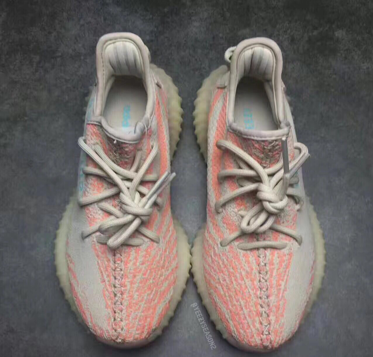 Images Of A Potential adidas Originals YEEZY Boost 350 V2 ‘Chalk Coral’ Colourway Have Surfaced