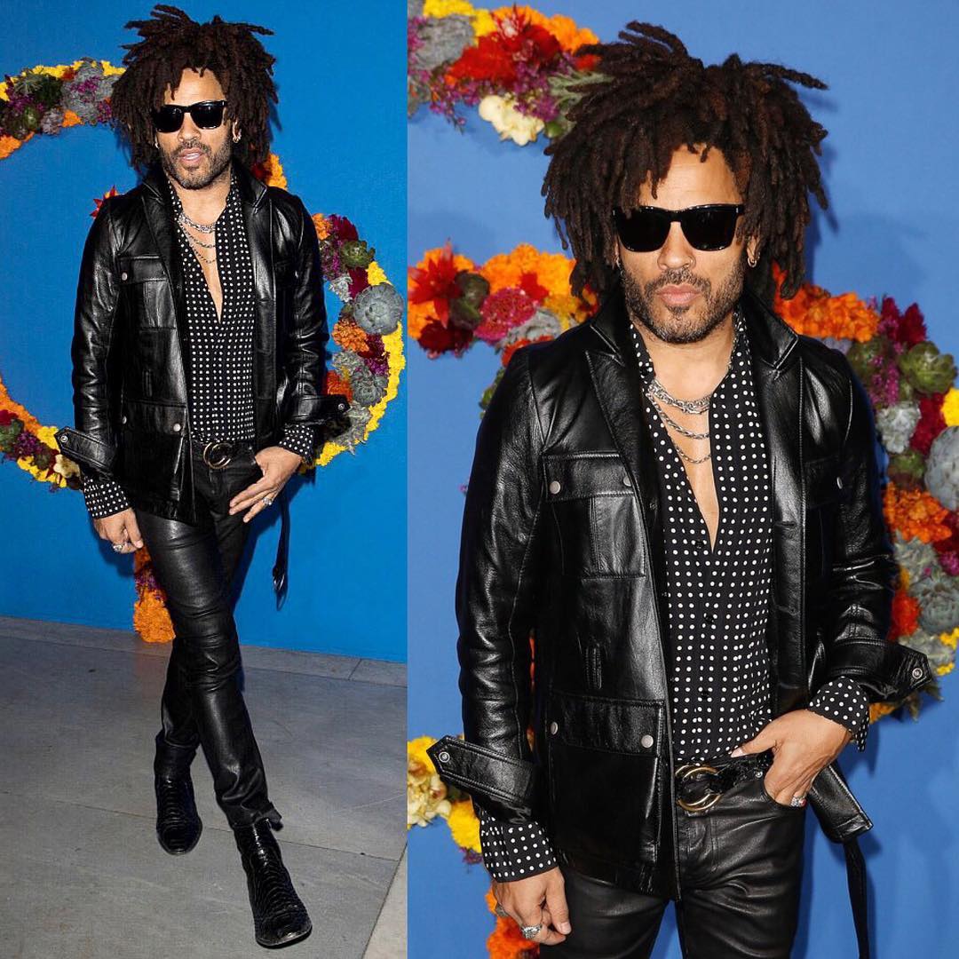SPOTTED: Lenny Kravitz in Head-To-Toe YSL