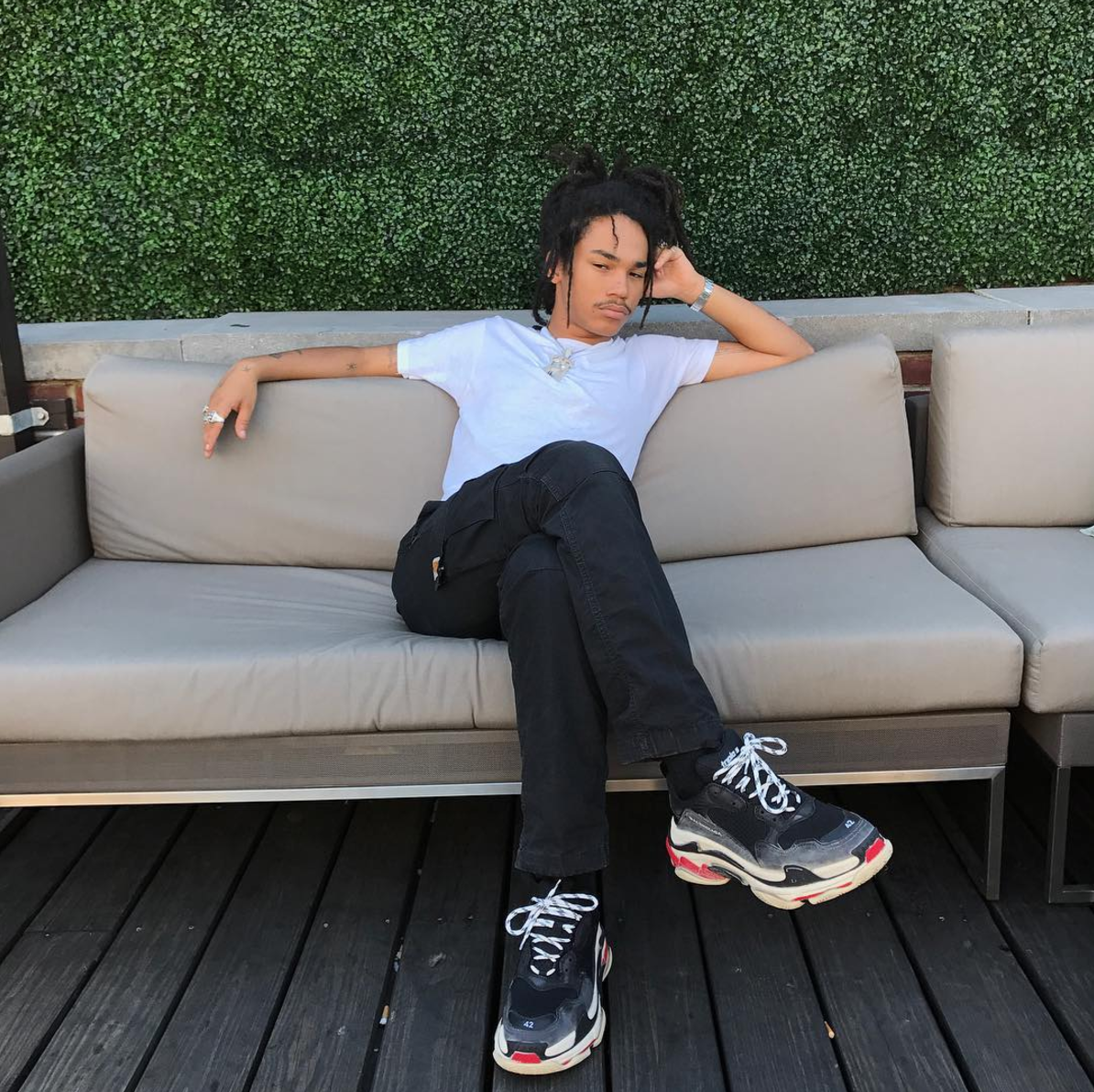 SPOTTED: Luka Sabbat In Balenciaga Triple S Sneakers