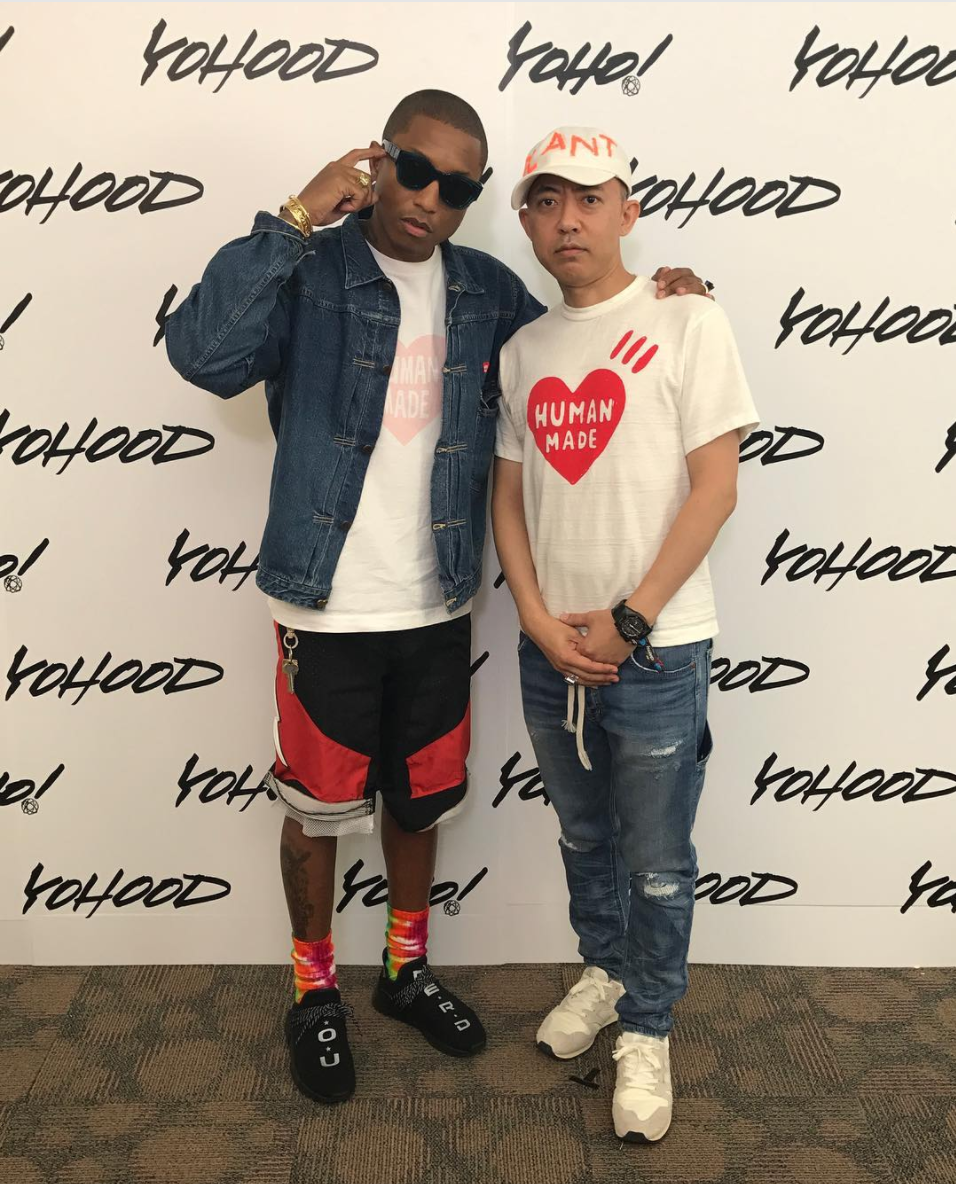 SPOTTED: Pharrell Williams And Nigo In Human Made T-Shirts
