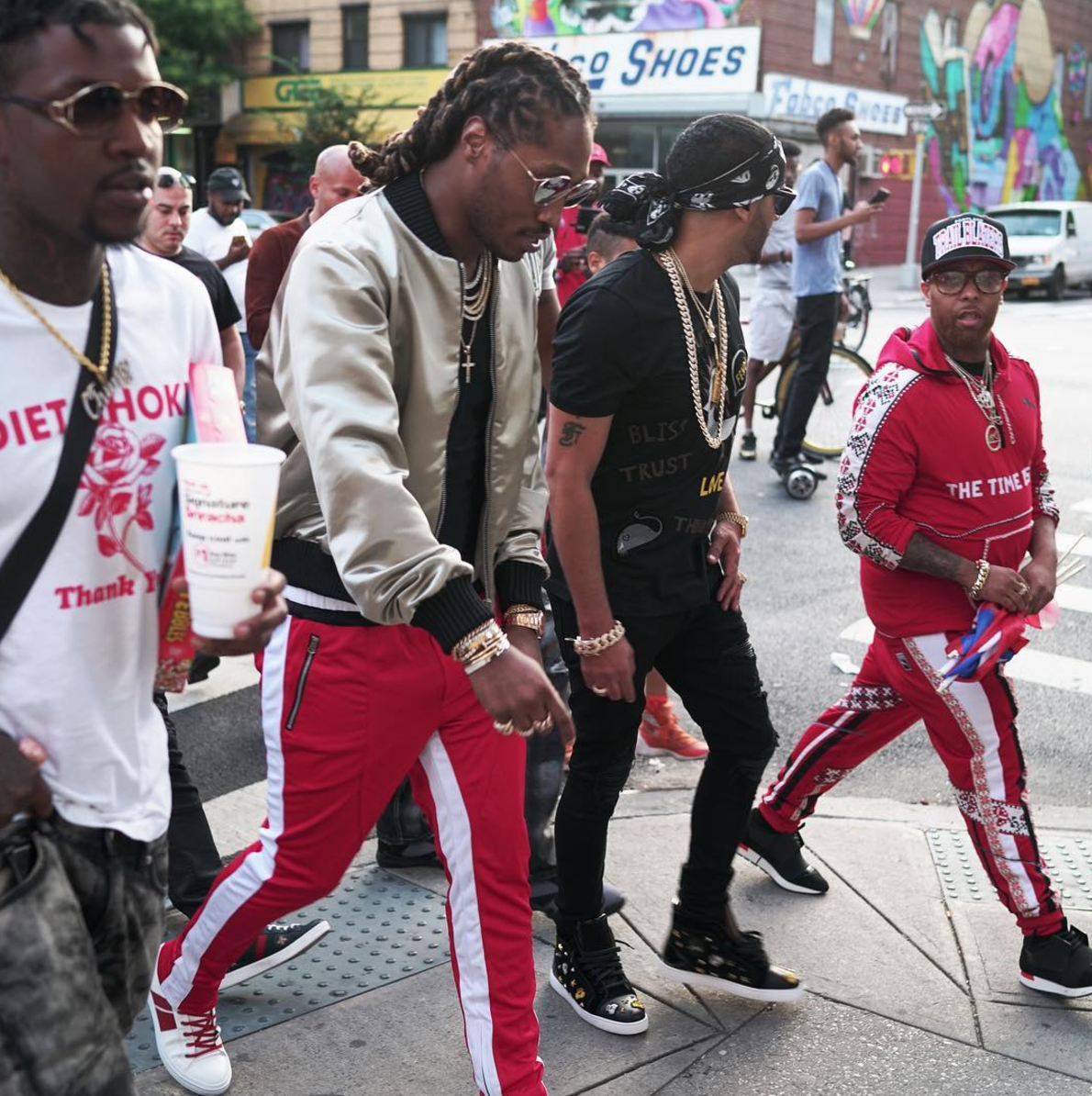 SPOTTED: Future In Palm Angels Jacket, Fear Of God Trackpants And