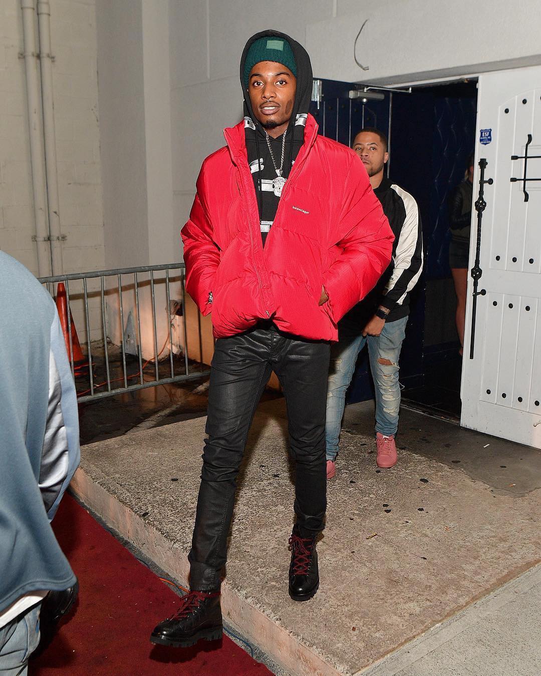 SPOTTED: Playboi Carti in Blood-Red Balenciaga