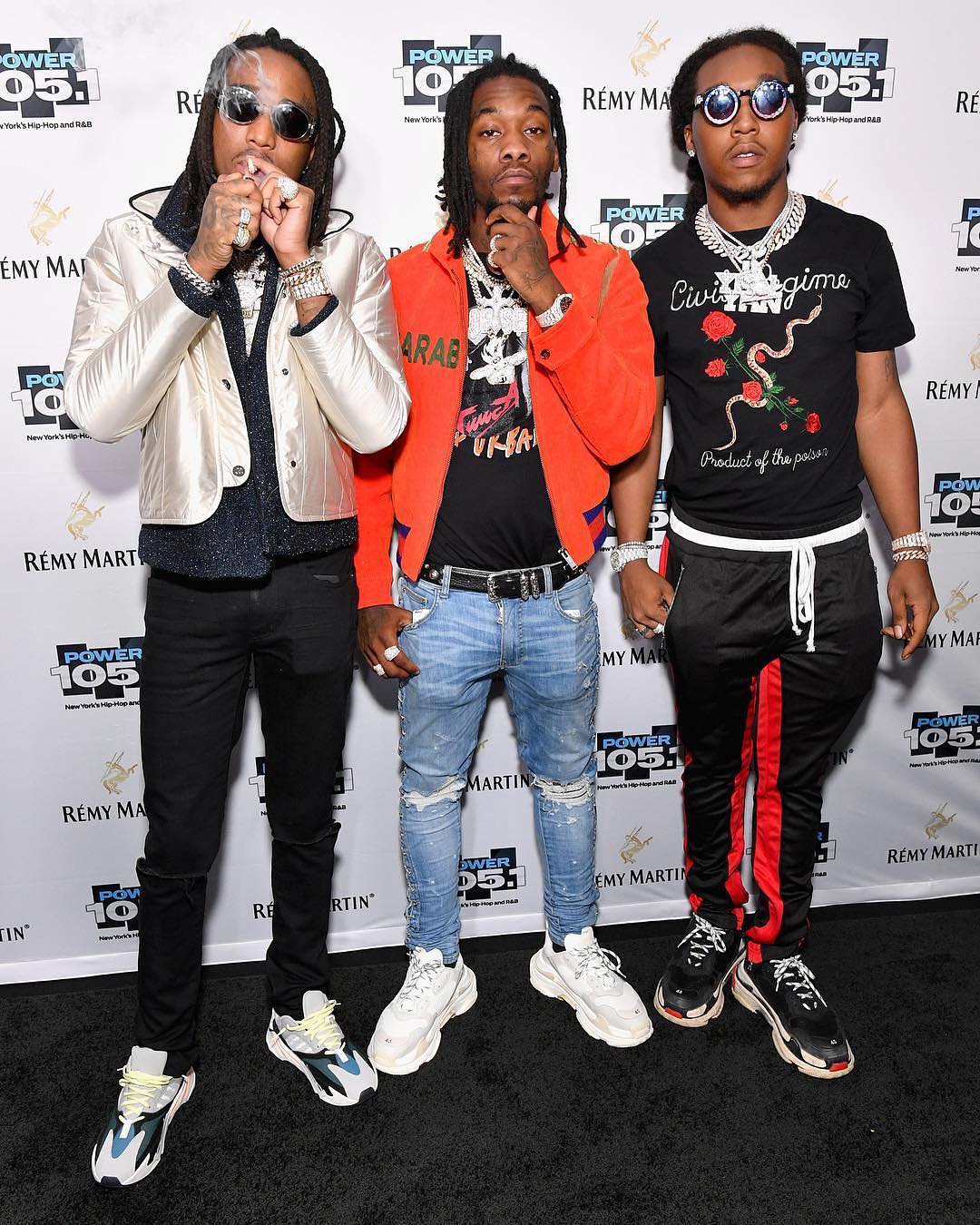 SPOTTED: The Migos Gang in Gucci, Yeezys, Balenciaga and More