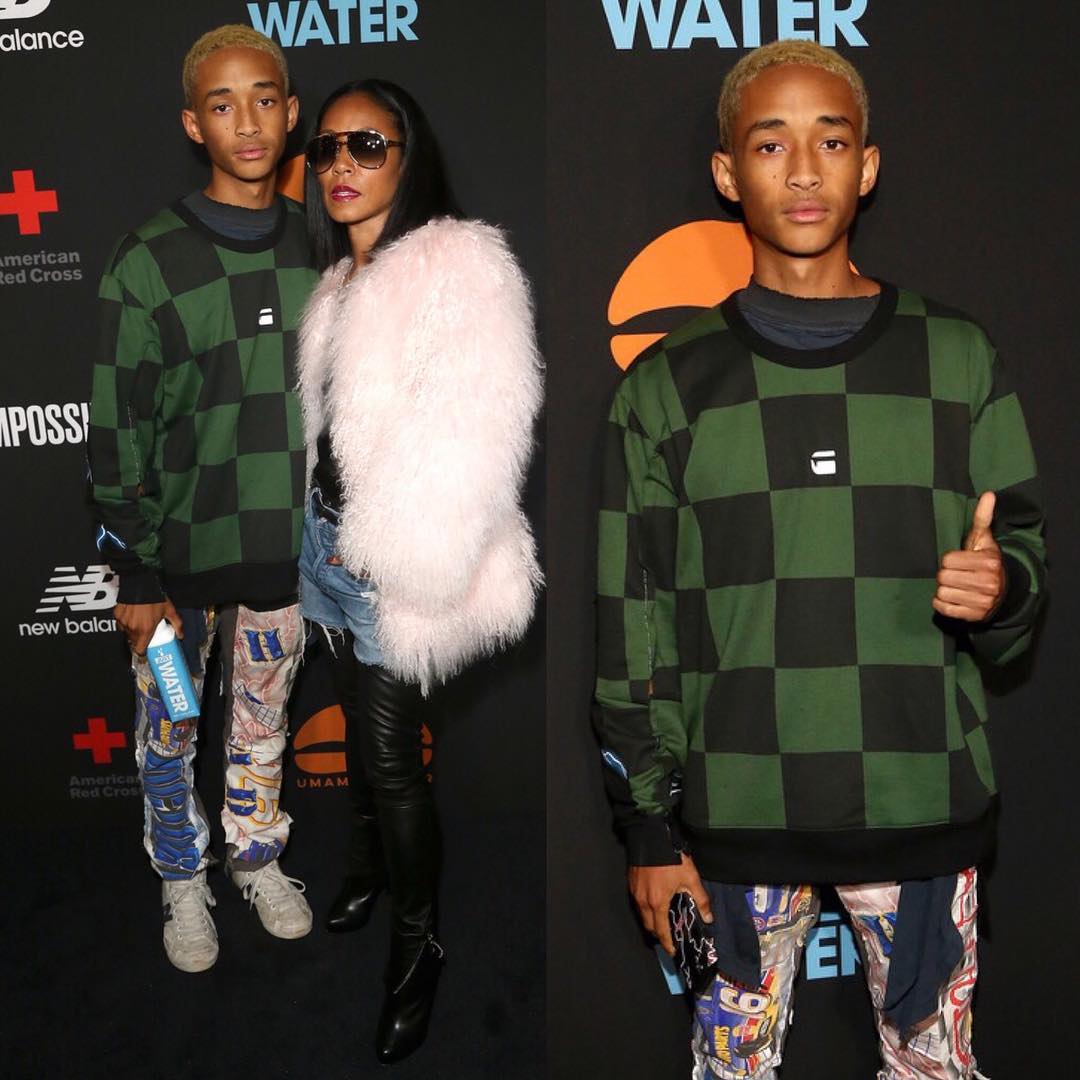 SPOTTED: Jaden Smith in G-Star RAW and MSFTSrep