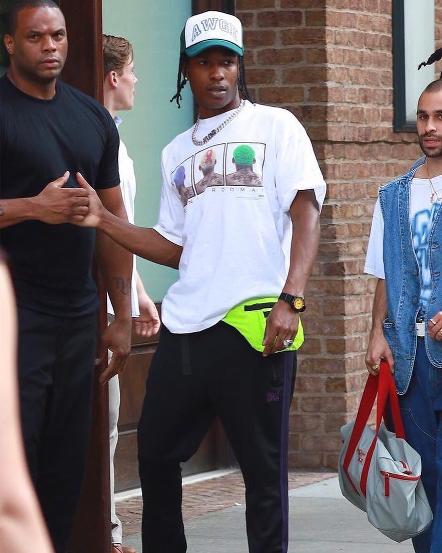 SPOTTED: A$AP ROCKY in AWGE, VLONE and NEPENTHES