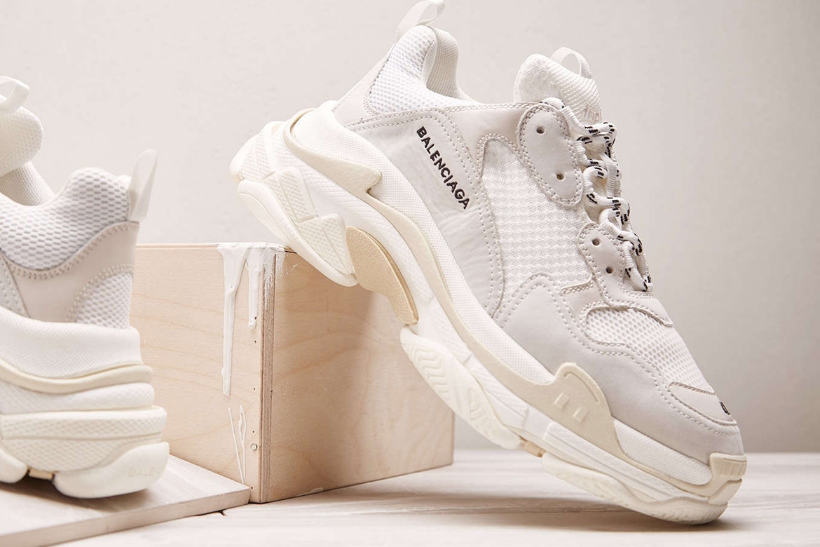 Balenciaga’s Cream Triple S Sneaker Raffle And Release