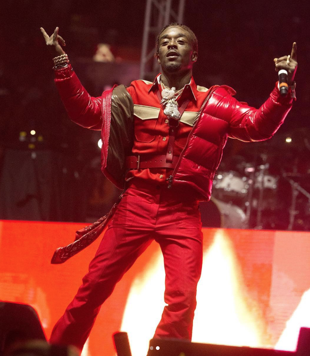 SPOTTED: Lil Uzi Vert Performing In Moncler Jacket And Calvin Klein Shirt