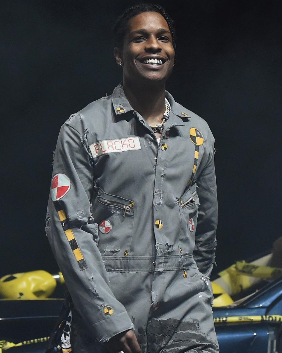SPOTTED: A$AP Rocky Performs At Camp Flog Gnaw In Custom Flacko Overalls
