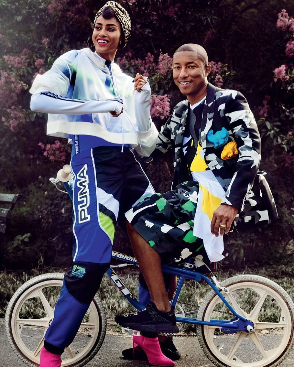 SPOTTED: Pharrell in Comme des Garçons and adidas Originals