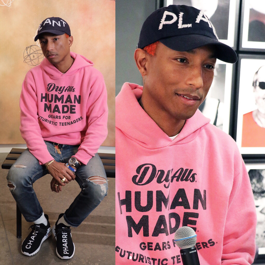 SPOTTED: Pharrell in the Chanel x Adidas x Pharrell NMD Hu Sneakers