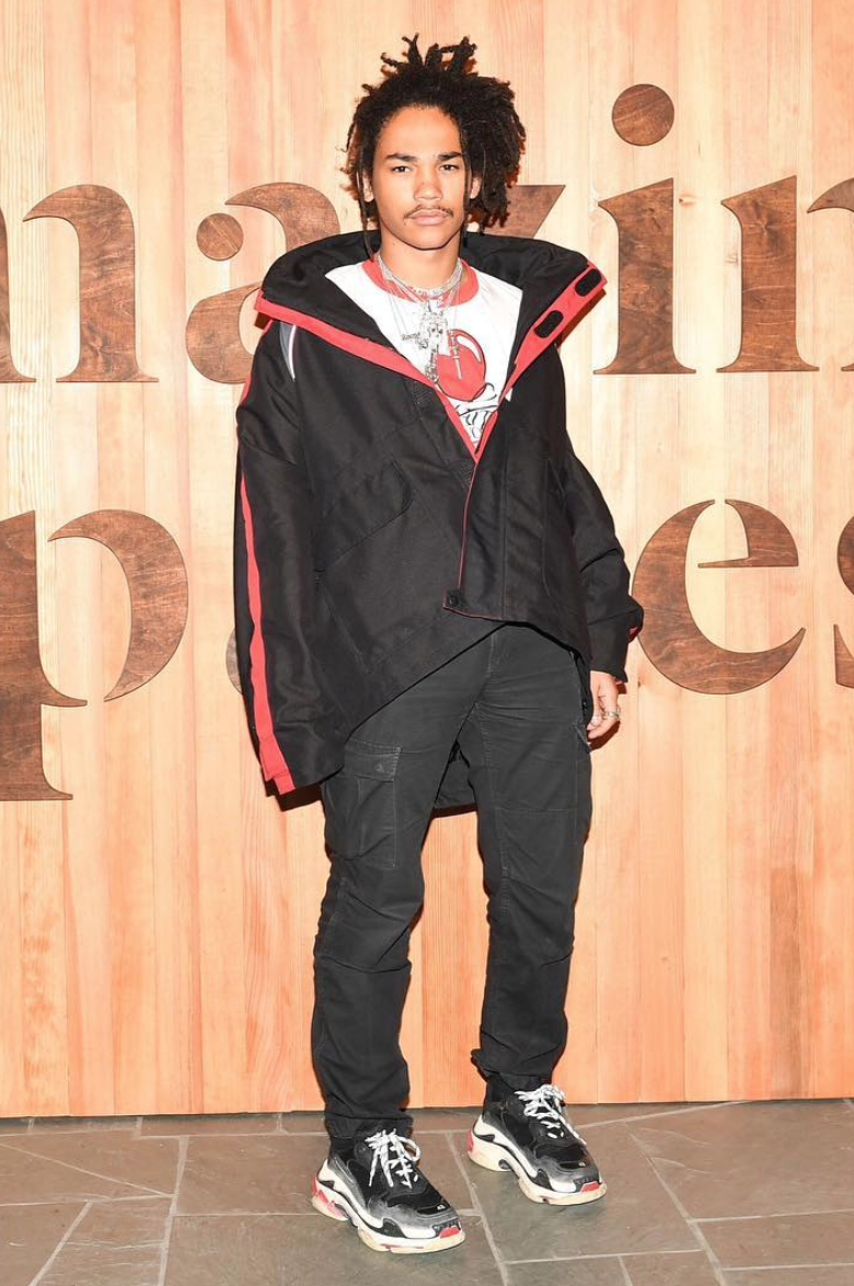 SPOTTED: Luka Sabbat In Balenciaga Jacket And Triple S Sneakers
