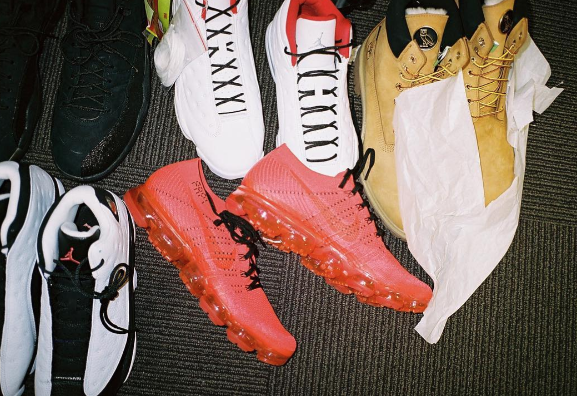 Drake Shows His Sneaker Collection And Custom OVO x Timberland Boots