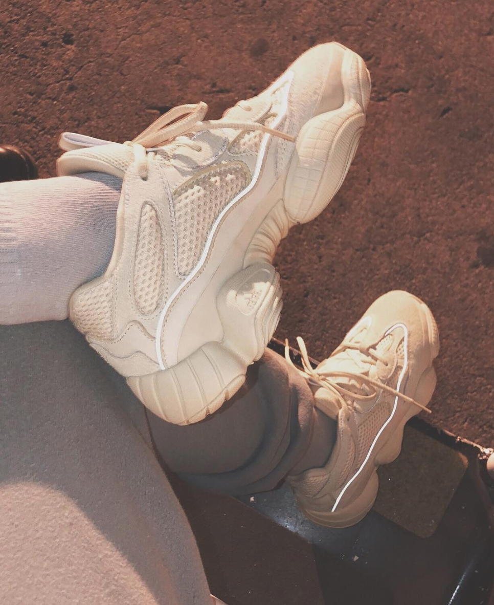 SPOTTED: Kim Kardashian West In adidas YEEZY Mud Rat 500 Sneakers